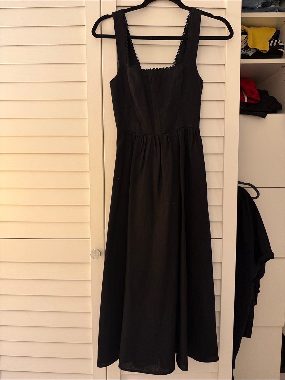 Reformation - Black Tagliatelle Dress - 0